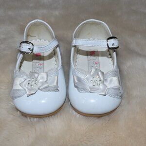 Baby Girls White Dress Shoes Size 3